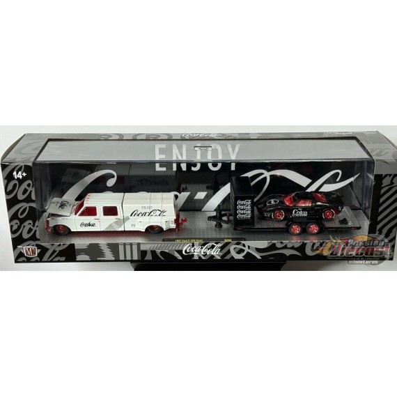 CHASE CAR 1987 Ford F-350 Truck & 1966 Ford GT40 MK2 - M2 1/64 - 56000-S05 CGR Psssion Diecast