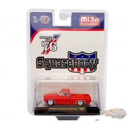CHASE CAR 1976 Chevrolet Silverado Bonanza-10 SPIRIT OF 76 Squarebody USA - Red - M2 Machine - 1:64 - 31500-MJS98GR