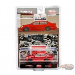 CHASE CAR VERTEX Toyota Aristo JZS161 - Rouge - Tarmac Works - 1/64 - T64G-081-REGR