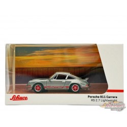 CHASE CAR Porsche 911 Carrera RS 2.7 Lightweight - Blanc/Rouge - Tarmac Works - 1/64 - T64S-023-WRGR Passion Diecast
