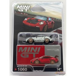 CHASE CAR Porsche 911 (992) GT3 RS Weissach Package Guards Rouge - Mini GT - 1:64 - MGT01060GR Passion Diecast