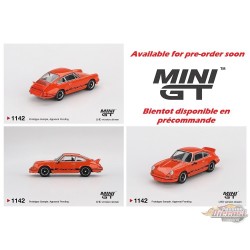 Porsche 911 Carrera RS 2.7 - Tangerine avec livrée noire - Mini GT - 1:64 - MGT01142 Passion Diecast