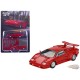 Lamborghini Countach 25th Anniversary - Red - Mini GT - 1:64 - MGT01192 Passion Diecast