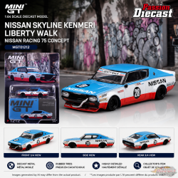 Nissan Skyline Kenmeri Liberty Walk Nissan Racing 75 concept - Mini GT - 1:64 - MGT01212 Passion Diecast