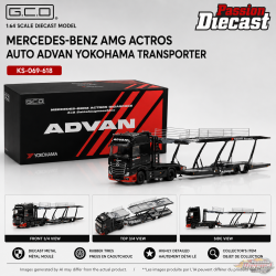 Mercedes-Benz AMG Actros Auto ADVAN Yokohama Transporteur - GCD - 1:64 - KS-069-618 Passion Diecast