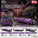 (Preorder) 1964 Chevrolet Impala SS Convertible Lowriders avec 2 figurines féminine - Violet  - M2 Machine - 1:64 - 67500-MJS02