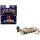 1956 Chevrolet Bel Air Lowriders avec 2 figurines Père et Fils - Beige Or - M2 Machine - 1:64 - 67500-MJS03