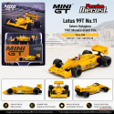 (Preorder) Lotus 99T No.11 Satoru Nakajima 1987 Monaco Grand Prix - Jaune - Mini GT - 1:64 - MGT01148