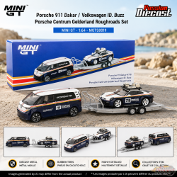 Porsche 911 Dakar / Volkswagen ID. Buzz Porsche Centrum Gelderland Roughroads Ensemble - Mini GT - 1:64 - MGTS0019