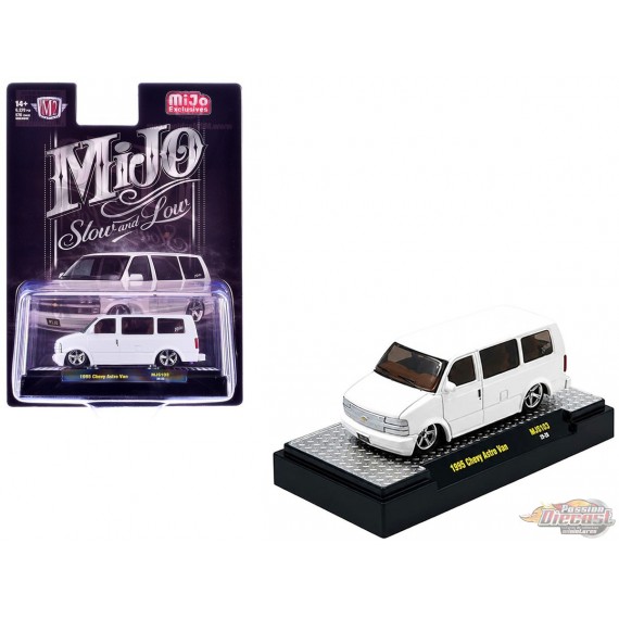 Chevrolet Astro Van Custom Slow & Low 1995 - Blanc - M2 Machine - 1:64 - 31500-MJS103 Passion Diecast 