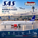 SAS Scandinavian Airbus A320 / SE-RJE / JC Wings / 1:400 / XX40250