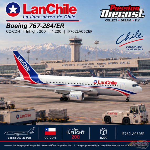 LAN Chile Boeing 767-284/ER / CC-CDH / Inflight 200 / 1:200 / IF762LA0526P