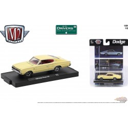 (Web Only) 1966 Dodge Charger 383 Yellow with Red Interior. - Auto-Drivers Release 75 - M2 Machines 1:64 - 11228-75 A