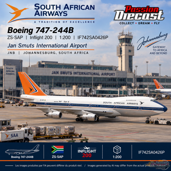 South African Airways Boeing 747-244B / ZS-SAP / Inflight 200 / 1:200 / IF742SA0426P