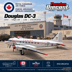 Canada Air Force Douglas DC-3  / 12933 / Inflight 200 / 1:200 / IFDC3RCAF33