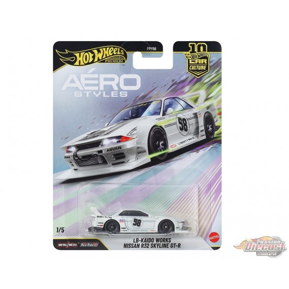 Car Culture 10th Anniversary 2026 U Case - Aero Style - LB Kaido Works Nissan Skyline R32 GT-R - Hot Wheels 1:64 - JKF05