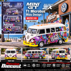 Volkswagen T1 Microbus Mizu Design - Mini GT - 1:64 - MGT01191 Passion Diecast