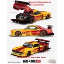 (Preorder) Chevrolet Camaro Kaido Racing Team V1 - Rouge et jaune bicolore - Mini GT & Kaido★House 1/64 - KHMG319