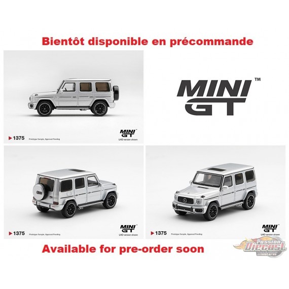 Mercedes-AMG G 63 Argent métallisé - Mini GT - 1:64 - MGT01375 Passion Diecast