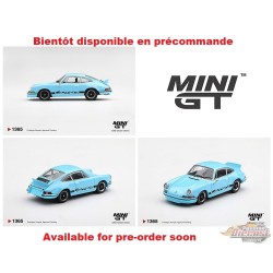 Porsche 911 Carrera RS 2.7 - Bleu Golfe avec intérieur noir - Mini GT - 1:64 - MGT01365 Passion Diecast