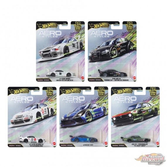 Hot Wheels Car Culture 1:64 - 10th Anniversary 2026 - Areo Style - Release U - Set Of 5 Cars - FPY86-961U