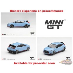 Hyundai Veloster N Performance - Bleue - Exclusivité Corée - Mini GT - 1:64 - MGT01346 Passion Diecast