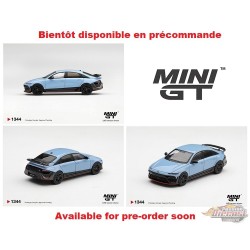 Hyundai Ioniq 6 N - Bleu Performance nacré - Exclusivité Corée - Mini GT - 1:64 - MGT01344 Passion Diecast