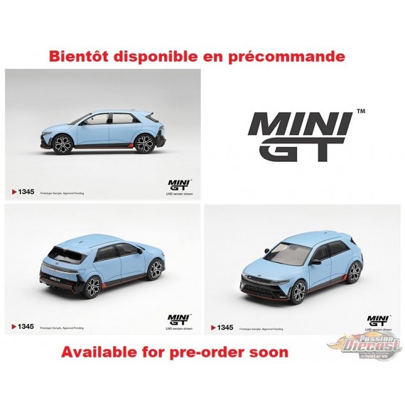 Hyundai Ioniq 5 N Performance - Bleu nacré - Exclusivité Corée - Mini GT - 1:64 - MGT01345 Passion Diecast