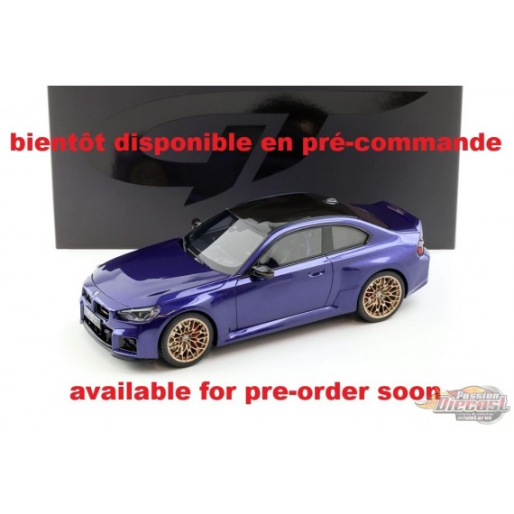 BMW M2 CS BLEU 2025 - 1/18 - GT SPIRIT - GT552 Passion Diecast