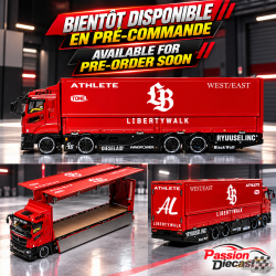 LBWK Mitsubishi Fuso Super Great Super Silhouette - Rouge - GCD - 1:64 - KS-073-743 Passion Diecast