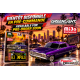 Chevrolet Impala SS 1963 Lowriders avec mini plaque en métal - Violet bonbon - 1/64 Greenlight - 51757 C