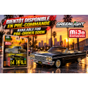 (Preorder) Lowriders 1964 Chevrolet Impala SS Convertible w/ Mini Metal License Plate - Black - 1/64 Greenlight - 51757 B