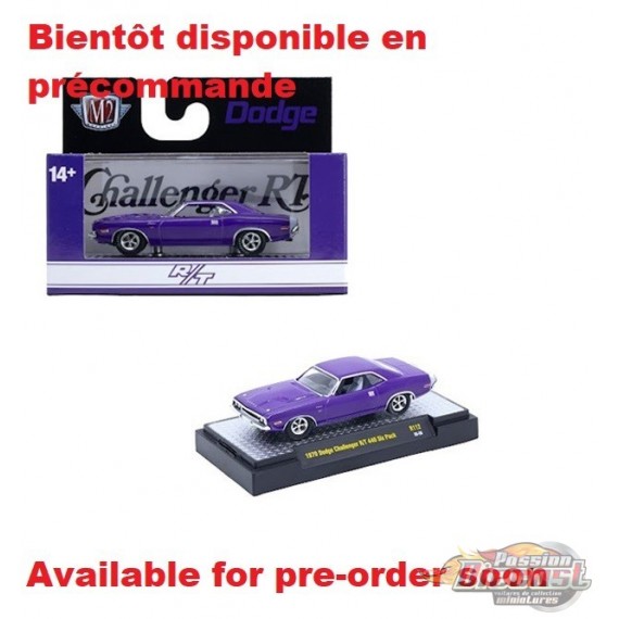 1970 Dodge Challenger RT 440 Six Pack - Auto-Thentics Release 112 2026 - M2 Machine - 1:64 - 32500-112 B Passion Diecast