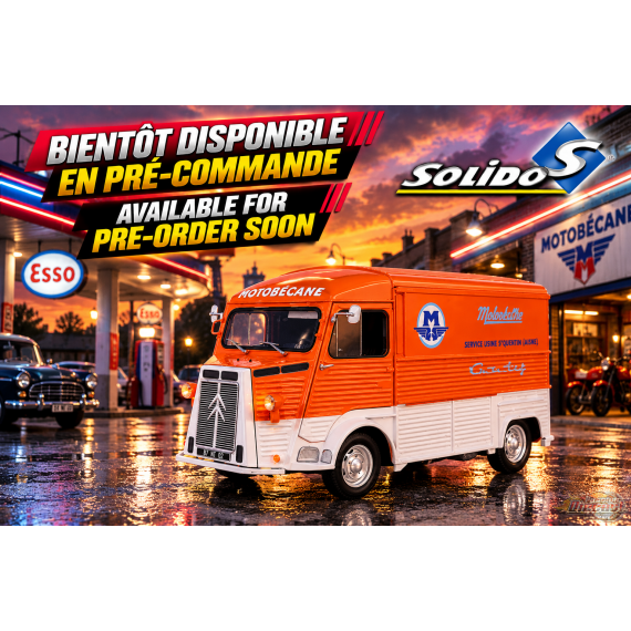 Citroen Type HY Motobecane 1969 Orange - Solido - 1/18 - S1804821 - Passion Diecast 