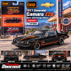 Chevrolet Camaro Z28 1977, noire avec des bandes orange - IXO Models - 1:64 -   IA64023