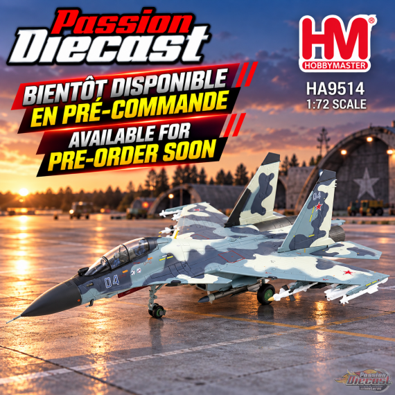 (Preorder) Sukhoi Su-30MKM Flanker-H / Russian Air Force, Blue 04 Prototype, Russie, MAKS 2007 / HM 1:72 HA9514