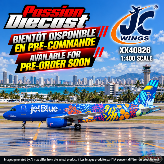 JetBlue Airways Airbus A320 "Isla Del Bluencanto" / N657JB /  JC Wings / 1:400 / XX40826