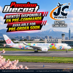 China Airlines Airbus A350-900XWB "Pikachu" / B-18916 / JC Wings / 1:200 / SA2109