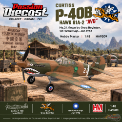 Curtiss P-40B Warhawk / "AVG" flown by Greg Boyinton, 1st Pursuit Sqn., Jan 1942 / HM 1:48 HA9209