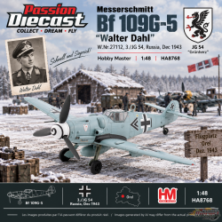 (Preorder)(Free shipping)  Messersch BF 109G-5 "Walter Dahl" W.Nr.27112, 3./JG 54, Russia, Dec 1943 / HM 1:48 HA8768