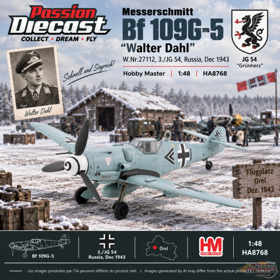 Messerschmitt BF 109G-5 "Walter Dahl" W.Nr.27112, 3./JG 54, Russia, Dec 1943 / HM 1:48 HA8768