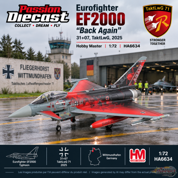  Eurofighter EF2000 "Back Again" 31+07, TaktLwG, 2025/ HM 1:72 HA6634