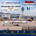 Lufthansa Regional Bombardier CRJ-200LR  /  D-ACJH / JC Wings / 1:400 / XX40874