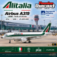 Alitalia Airbus A319 / I-BIMI / Isola di Ponza /  JFox / 1:200 / JF-A319-005