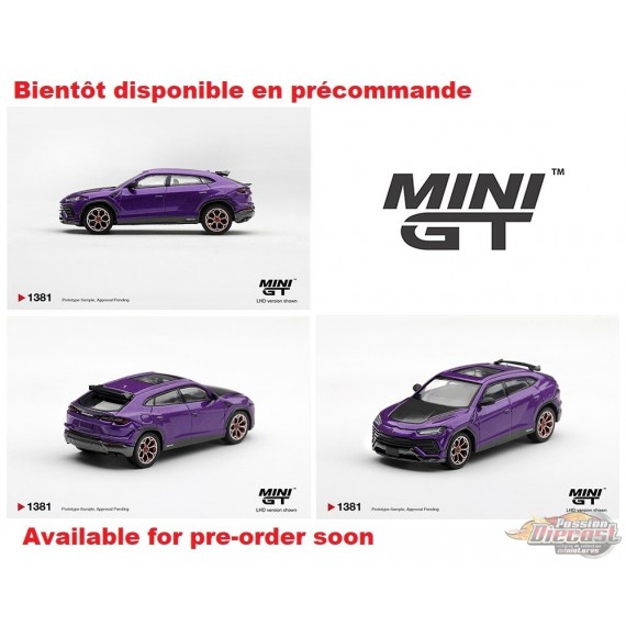 Lamborghini Urus Performante Viola Pasifae - Mini GT - 1:64 - MGT01381 Passion Diecast