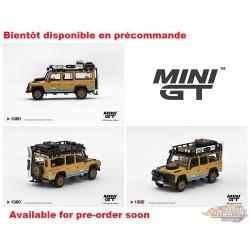 Land Rover Defender 110 1998 Camel Trophy Tierra del Fuego CT.24 Italy - Mini GT - 1:64 - MGT01380 Passion Diecast