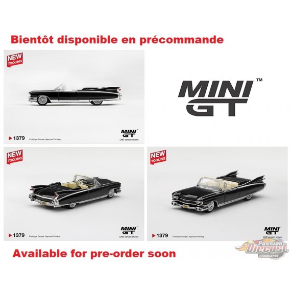 Cadillac Eldorado Biarritz 1959 Black - Mini GT - 1:64 - MGT01379 Passion Diecast