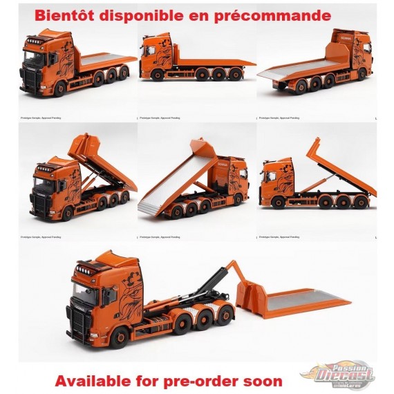 Scania 770S B8x4NA Hooklift Flatbed Orange - Mini GT - 1:64 - MGT01392 Passion Diecast