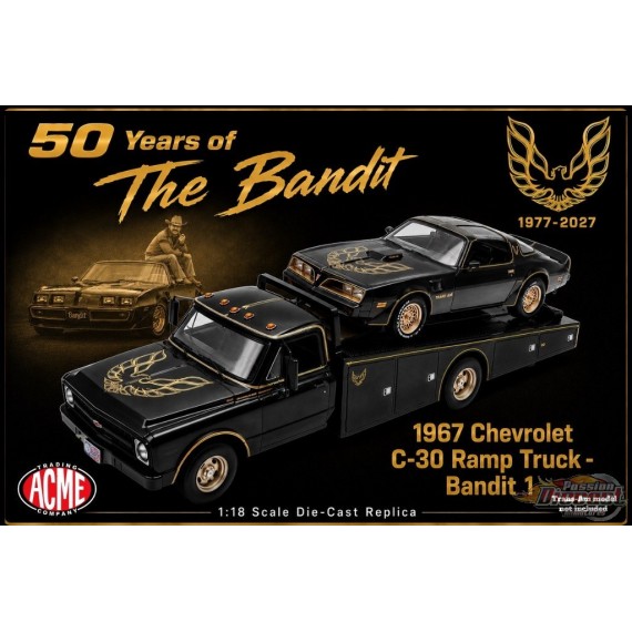 Bandit 1 - Chevrolet C-30 Ramp Truck de 1967 - ACME - 1/18 - A1801714