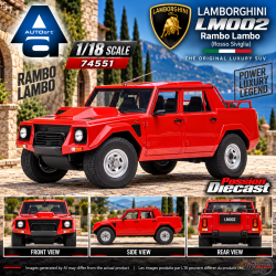 Lamborghini LM002 (Rosso Siviglia) - Autoart 1/18 - 74551 - Passion Diecast 